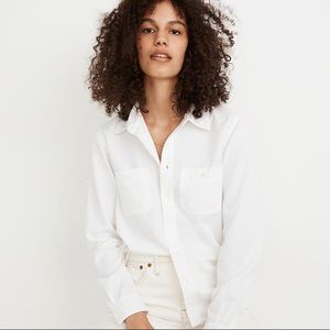 Madewell Classic White Button-Up Shirt NWT